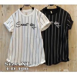 BR16827 - SWEET STORY SALUR TSHIRT TUMBLR TEE SIZE XL - putih