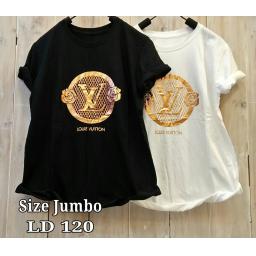 BR16839-2 - LOUIS VUITTON TSHIRT TUMBLR SIZE JUMBO - putih