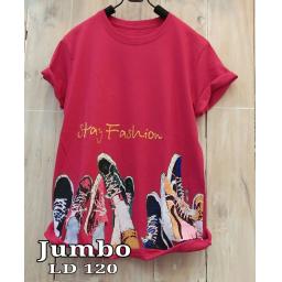 BR16875 - FASHION MERAH TSHIRT TUMBLR TEE SIZE JUMBO