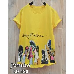 BR16924 - FASHION KUNING TSHIRT TUMBLR TEE SIZE JUMBO