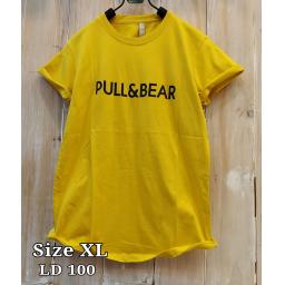 BR16955 - PROMO PULL & BEAR KUNING TSHIRT TUMBLR TEE SIZE XL