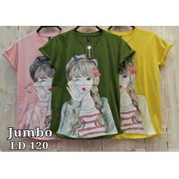 BR16959-1 - HELLO TSHIRT TUMBLR TEE SIZE JUMBO - dusty