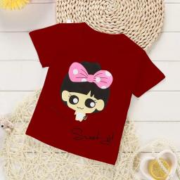 BR17005-2 - SWEET GIRL KAOS ANAK TSHIRT TUMBLR TEE - size L maroon