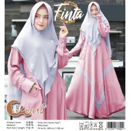 BR17018 - FINTA GAMIS SYARI 2IN1 PINK