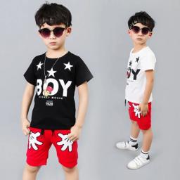 BR17049-2 - BOY SETELAN ANAK TSHIRT TUMBLR TEE - size L hitam