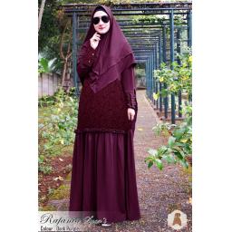 BR17182 - RAFANIA SYARI BURGANDY (EP) - Harga Naik
