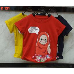 BR17232 - GIRL KAOS ANAK TSHIRT TUMBLR TEE - size M kuning