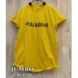 BR17444 - PULL & BEAR KUNING TSHIRT TUMBLR TEE SIZE JUMBO