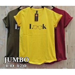 BR17459-1 - LOOK TSHIRT TUMBLR TEE SIZE JUMBO - hijau