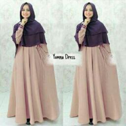 BR17486 - YUMNA DRESS COKSU NAVY