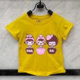 BR17497-2 - CHARUCA KAOS ANAK TSHIRT TUMBLR TEE - size L kuning