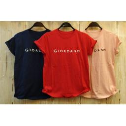 BR17523-2 - GIORDANO TSHIRT TUMBLR TEE - merah