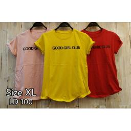 BR17798 - GOOD GIRL CLUB TSHIRT TUMBLR TEE SIZE XL - merah