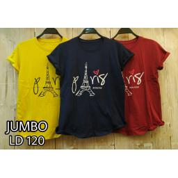 BR18027 - PARIS TSHIRT TUMBLR TEE SIZE JUMBO - kuning