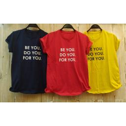 BR18133 - BE YOU TSHIRT TUMBLR TEE - navy