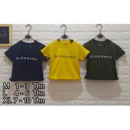 BR18204-9 - GIORDANO KAOS ANAK TSHIRT TUMBLR TEE - size XL hijau
