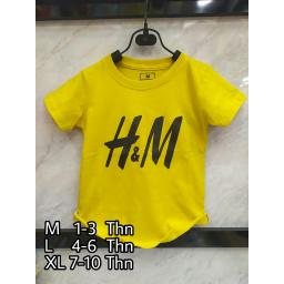 BR18207-3 - HNM KUNING KAOS ANAK TSHIRT TUMBLR TEE - size XL