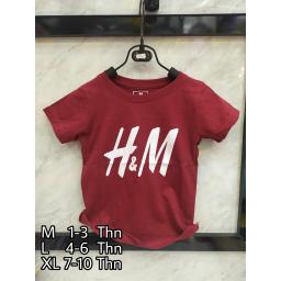 BR18208-1 - HNM MAROON KAOS ANAK TSHIRT TUMBLR TEE - size M