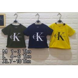 BR18210-1 - CALVIN KLEIN KAOS ANAK TSHIRT TUMBLR TEE - size M hijau