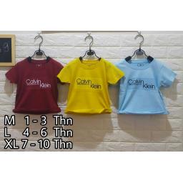 BR18212-2 - CALVIN KLEIN KAOS ANAK TSHIRT TUMBLR TEE - size M kuning