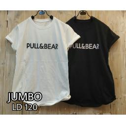 BR18268 - PULL & BEAR TSHIRT TUMBLR TEE SIZE JUMBO - hitam