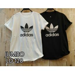 BR18286 - ADIDAS TSHIRT TUMBLR TEE SIZE JUMBO - hitam