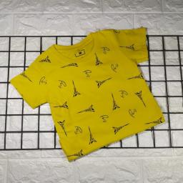 BR18317 - PARIS KUNING  KAOS ANAK TSHIRT TUMBLR TEE - size M