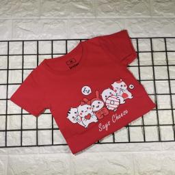 BR18335-3 - SAYS CHEESE MERAH KAOS ANAK TSHIRT TUMBLR TEE - size XL
