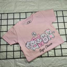 BR18336-3 - SAYS CHEESE PINK KAOS ANAK TSHIRT TUMBLR TEE - size XL