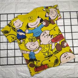 BR18339-3 - SNOPY KUNING KAOS ANAK TSHIRT TUMBLR TEE - size XL