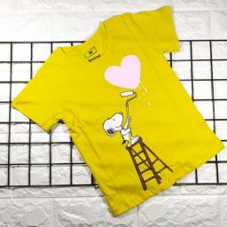 BR18351-3 - SNOPY LOVE  KAOS ANAK TSHIRT TUMBLR TEE - size XL