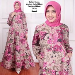 BR18683 - MAXI DRESS MAROON