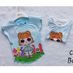 BR18904-6 - LOL SURPRISE KAOS ANAK TSHIRT TUMBLR TEE - size L putih