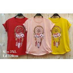 BR18953-3 - SAYAP TSHIRT TUMBLR TEE SIZE JUMBO - kuning