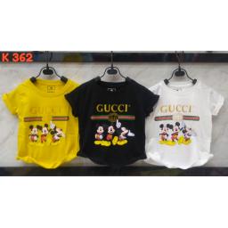 BR18971-9 - MICKEY FAMILY KAOS ANAK TSHIRT TUMBLR TEE - size XL putih
