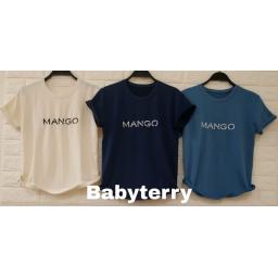 BR18991-6 - MANGO TSHIRT TUMBLR TEE (BABYTERRY) - size XL biru