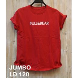 BR19106 - PULL & BEAR MERAH TSHIRT TUMBLR TEE SIZE JUMBO