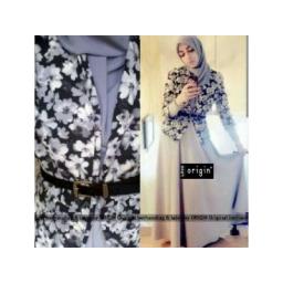 BR03172 - HIJAB MELATI GREY