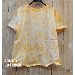 BR19139 - KAOS TIE DYE POLOS OREN SIZE JUMBO