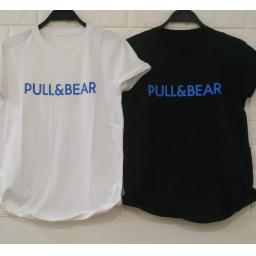 BR19143 - PULL & BEAR  TSHIRT TUMBLR TEE - hitam