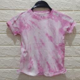 BR19189 - KAOS ANAK TIE DYE PINK - size L
