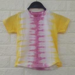 BR19191 - KAOS ANAK TIE DYE PINK - size M