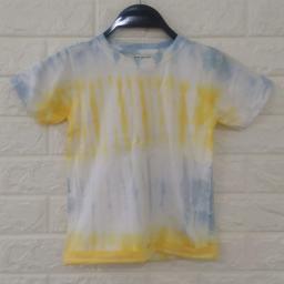 BR19192 - KAOS ANAK TIE DYE YELLOW - size L