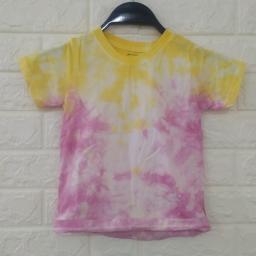 BR19196-2 - KAOS ANAK TIE DYE KUNING - size L