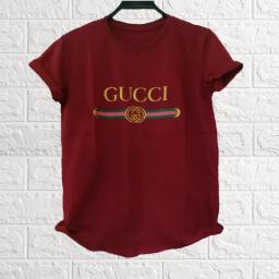 BR19234 - GUCCI MAROON TSHIRT TUMBLR TEE