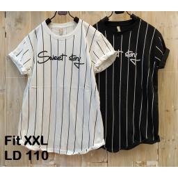 BR19406 - SWEET STORY SALUR TSHIRT TUMBLR TEE SIZE 2XL - putih