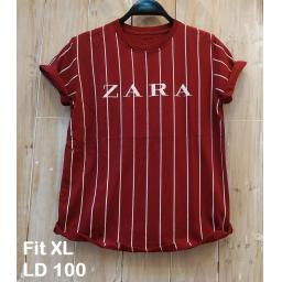 BR19409 - ZARA SALUR MAROON TSHIRT TUMBLR TEE SIZE XL