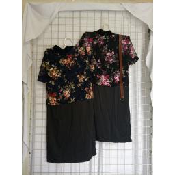 BR19421-2 - DRESS FLOWER - hitam