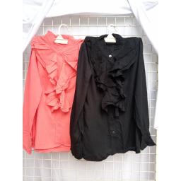 BR19428 - ATASAN LENGAN PANJANG - peach