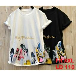 BR19442 - FASHION TSHIRT TUMBLR TEE SIZE 2XL - putih